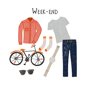 illustration de Voyage, weekend à la campagne