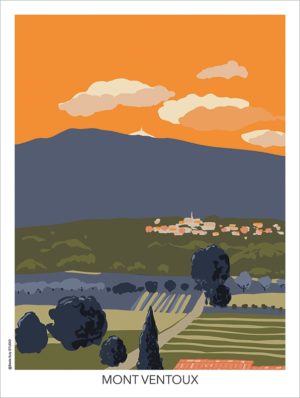 Mont Ventoux illustration de Beata Suty