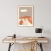 Affiche, poster, cyclistes au Mont Ventoux