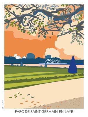 affiche poster parc Saint Germain en laye