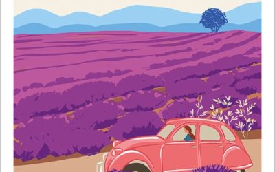 Affiche Plateau Valensole en Provence