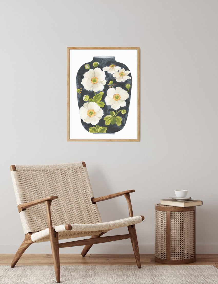 Affiche Vase Anemones