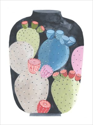 Affiche Vase Cactus