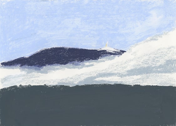 Vue sur Ventoux pastel