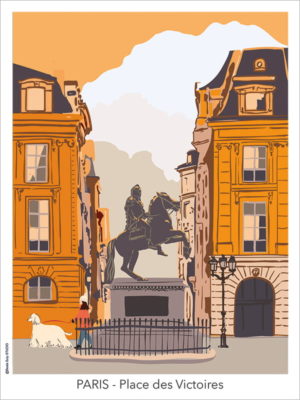 Paris-Place des Victoires, affiche