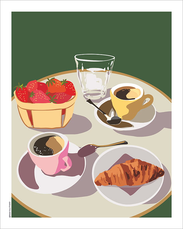 Café à Carpentras -affiche