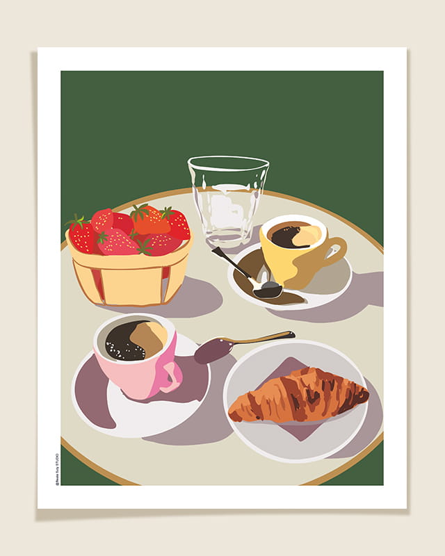 Café à Carpentras -affiche