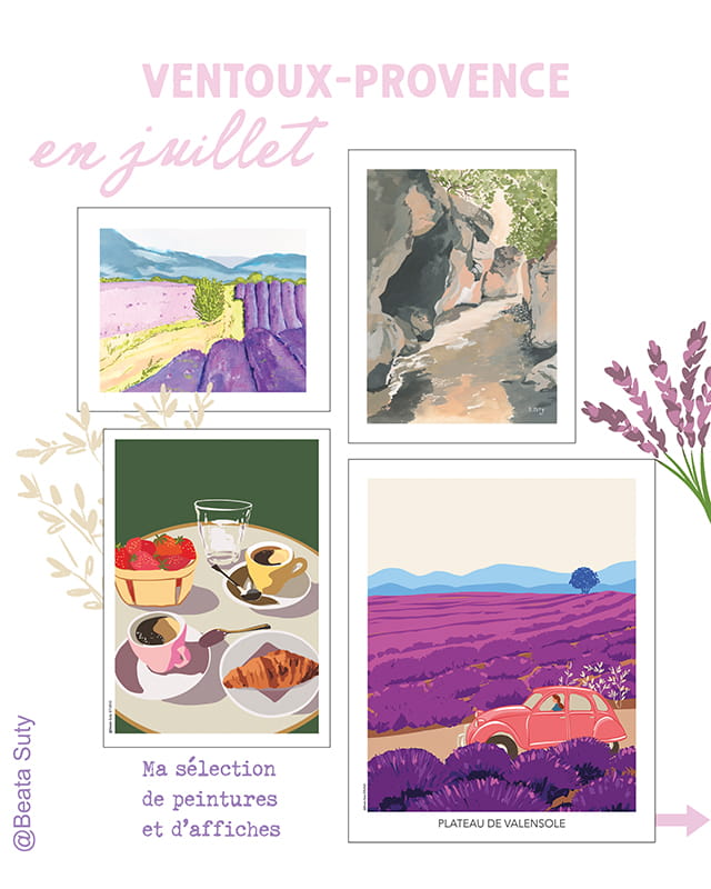 ambiance sur un mur, peintures et affiches
