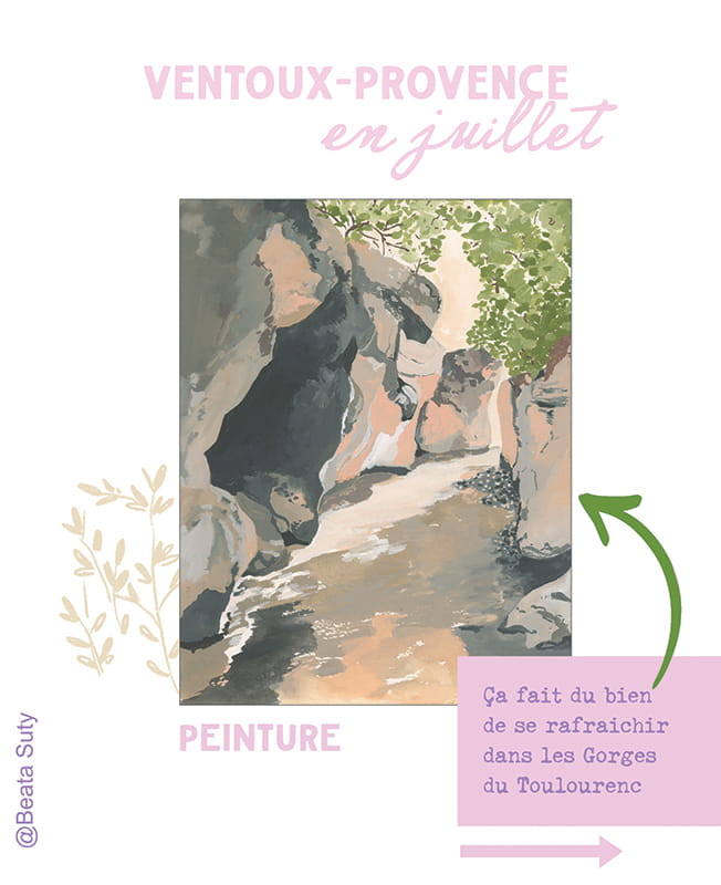 peinture gorges de Touleranc